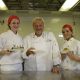 Antony Worrall Thompson with 2 catering students